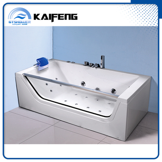 Tempered Glass Side Acrylic Bathtub Hidromassage